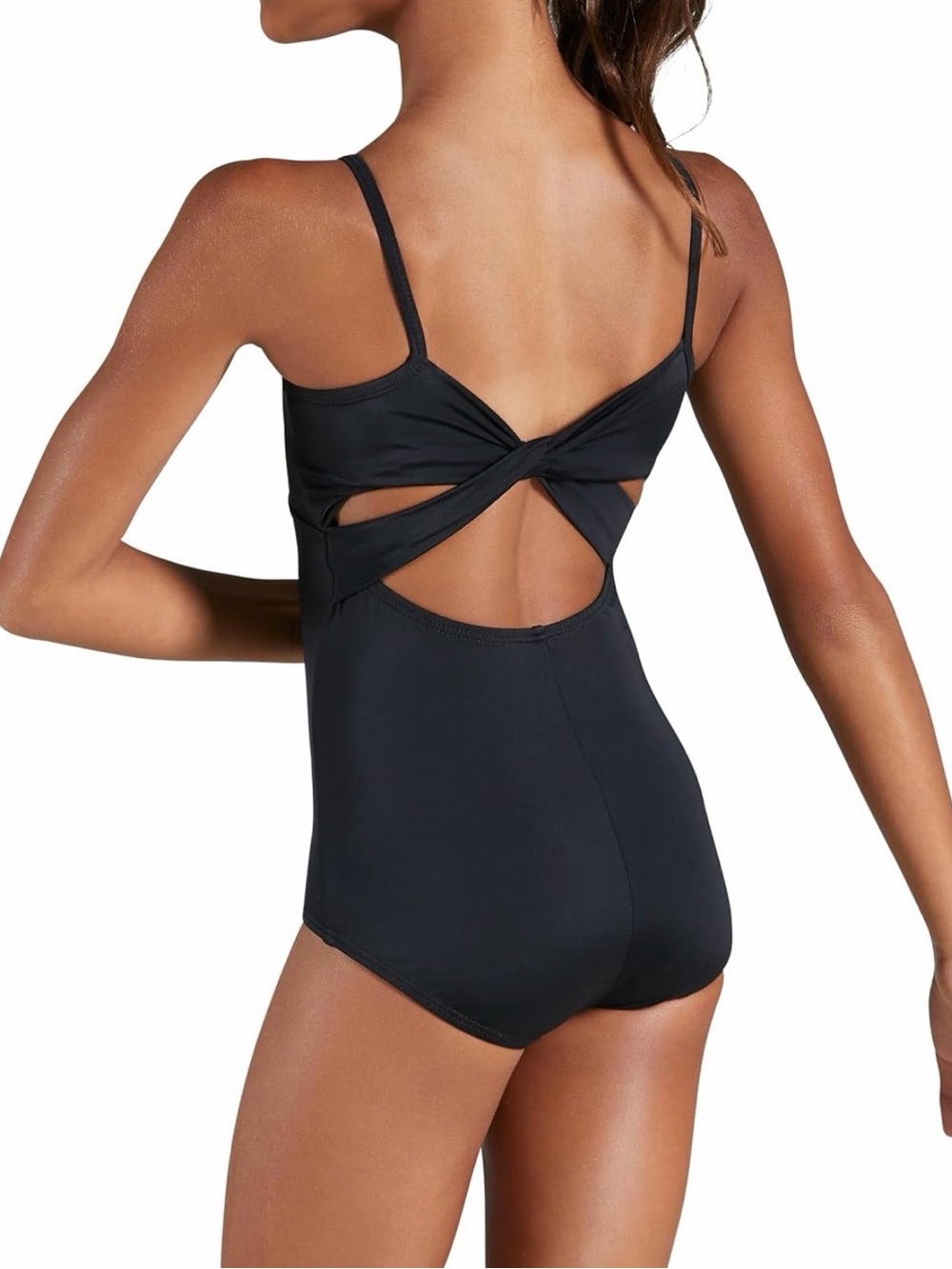 Balera Black Leotard with Twist Back Size AS LIKE NEW